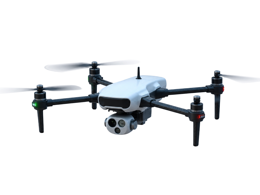 Commercial UAS aircraft silhouette, manufacturer neutral